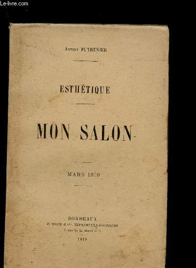 Esthtique - Mon salon - Mars 1919