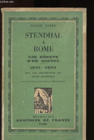 Stendhal  Rome : les dbuts d'un consul 1831-1833