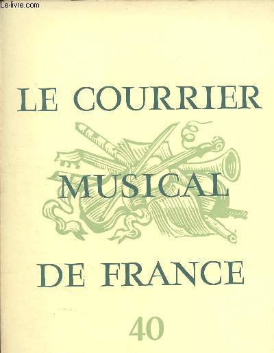 Le courrier musical de France N°40