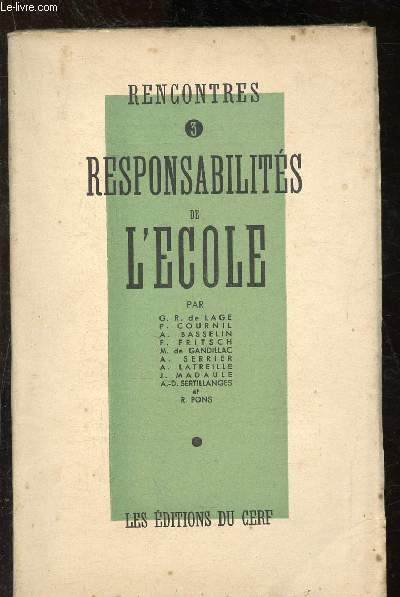 Responsabilits de l'cole