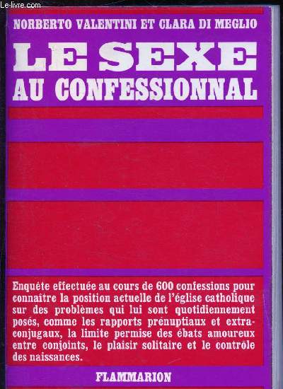Le sexe au confessionnal