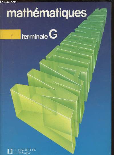 Mathématiques - Terminale G