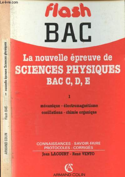 Flash Bac - La nouvelle preuve sciences physiques Bac C,D,E