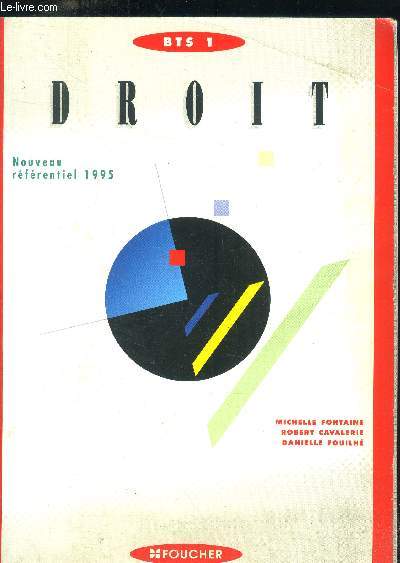 Droit - BTS 1 ( Nouveau rfrentiel 1995)