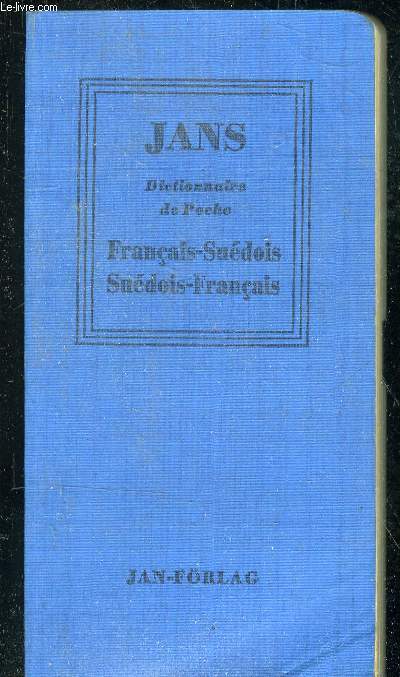Jans - Dictionnaire de poche Franais-Sudois, Sudois-Franais