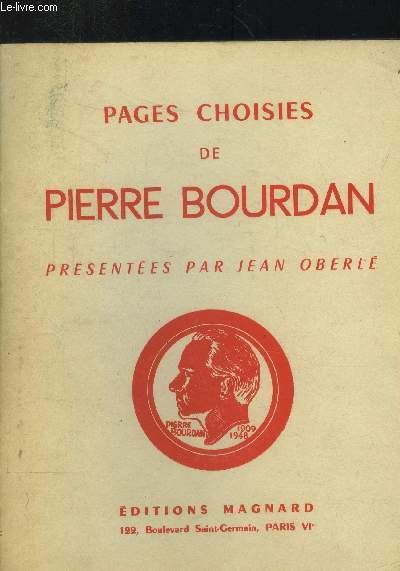 Pages choisies de Pierre Bourdan