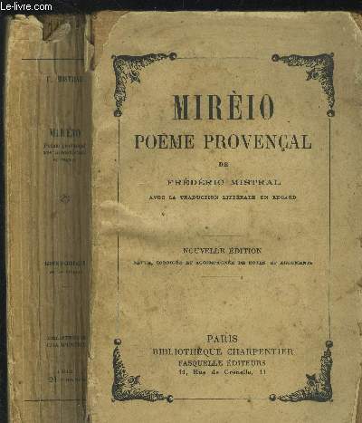 Mirio - Pome provenal avec la traduction littrale en franais, en regard