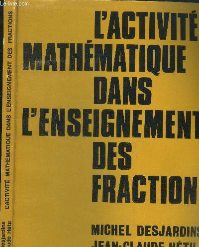 L'activit mathmatique dans l'enseignement des fractions