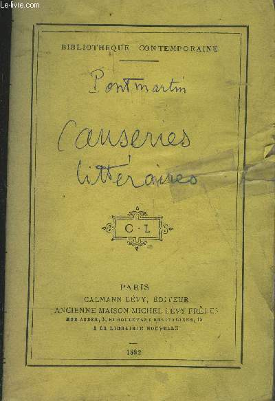 Causeries littraires