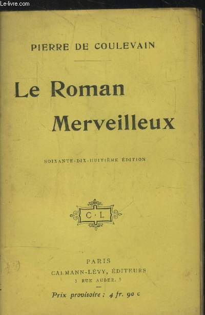 Le roman merveilleux