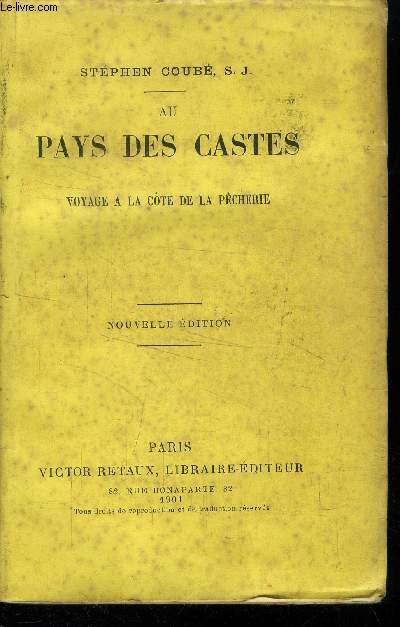 Au pays des Castes : Voyage  la cte de la pcherie