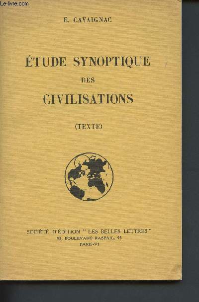 Etude synoptique des civilisations (Texte)