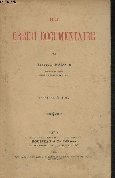 Du Crdit documentaire