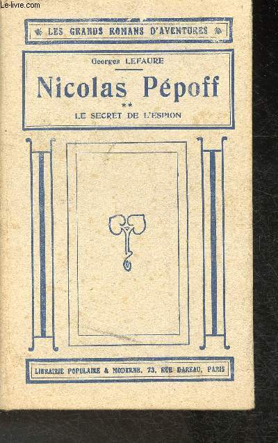 Nicolas Ppoff- Tome II: Le secret de l'espion (Collection 