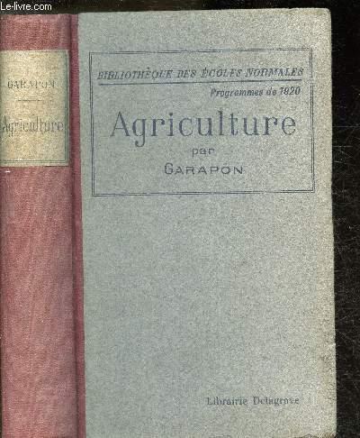 Agriculture d'aprs les programmes officiels de 2 Dcembre 1921- quatrime dition (Collection 