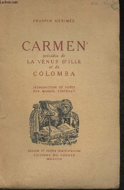 Carmen prcde de La Vnus d'Ille et de Columba (Collection 