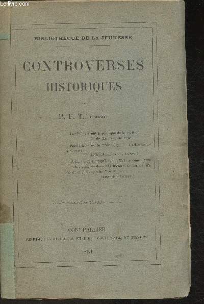 Controverses historiques (Collection 
