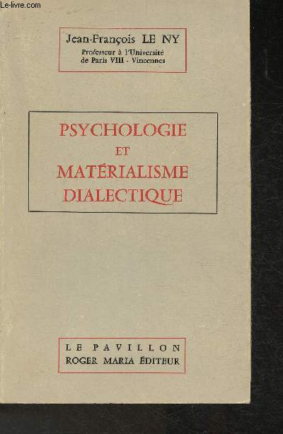 Psychologie et matrialisme dialectique