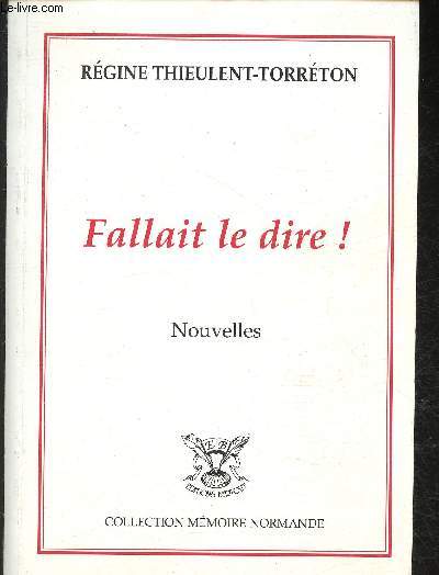 Fallait le dire!- Nouvelles