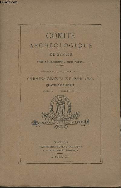 Comptes rendus et mmoires- Quatrime srie Tome V- Anne 1902- Sommaire: Procs-verbaux de 1902, Mmoires, Gravures, etc.