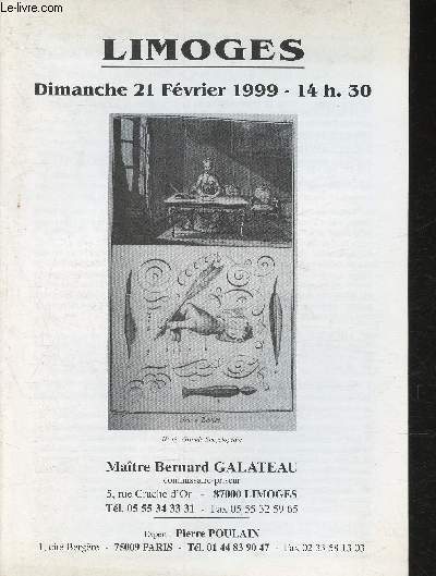 Catalogue de vente aux enchres- 21 Fvrier 1999