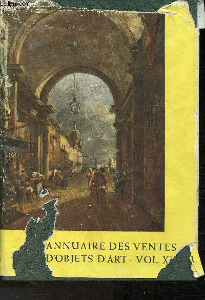 Annuaire des ventes d'objets d'art 1956-1957 Tome XII- Rsultats des ventes aux enchres du 1.07.1956 jusqu'au 30.6.1957