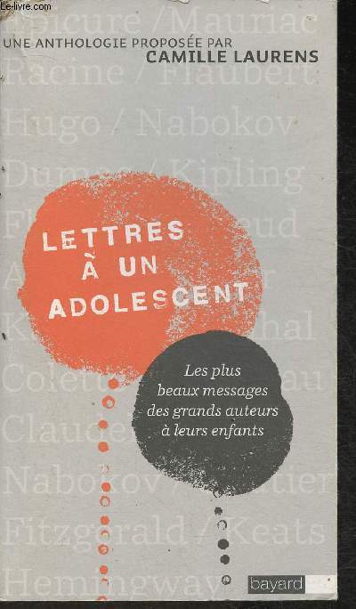 Lettres  un adolescent- Anthologie