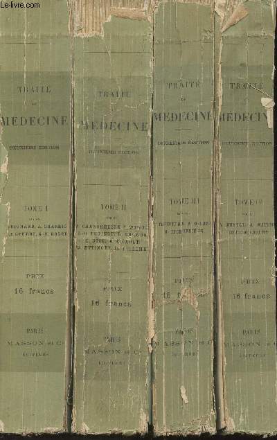 Trait de mdecine- Tomes I, II, III et IV (en 4 volumes)