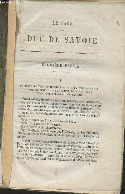 Oeuvres compltes d'Alexandre Dumas- Le page du Duc de Savoie