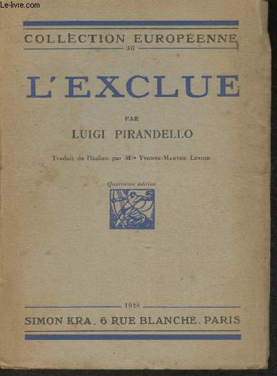 L'exclue (Collection Europenne n36)