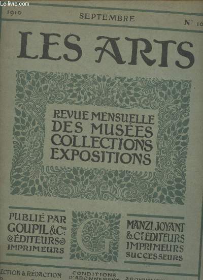 Les arts- Revue mensuelle des musses collections expositions- n105- Septembre 1910