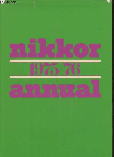 Nikkor Annual 1975-1976- Texte en Mandarin