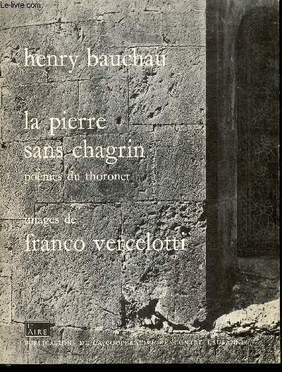 La pierre sans chagrin pomes du thoronet