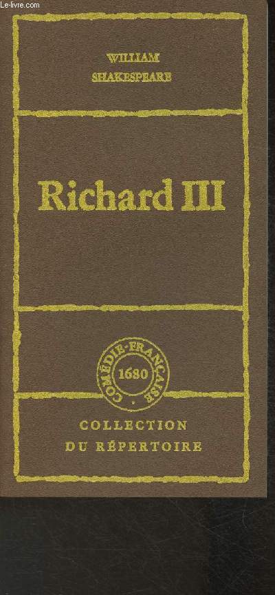 Richard III (ollection du rpertoire)