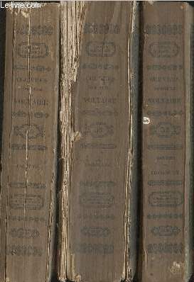 Oeuvres compltes de Voltaire Tomes LVIII  LX (3 volumes)