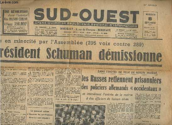 Sud-Ouest- n251 (4me anne)- 8 septembre 1948