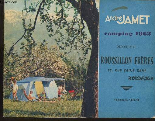 Catalogue Andr Jamet- Camping 1962