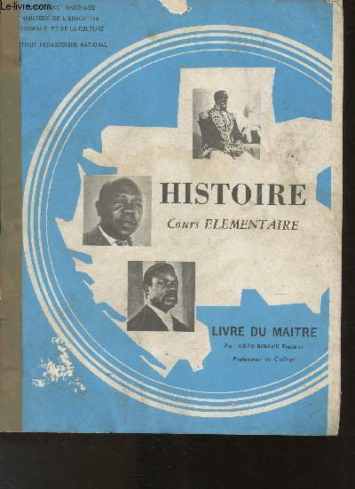 Histoire Cours lmentaire- Rpublique Gabonaise- Livre du Matre