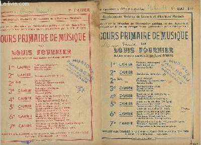 Cours primaire de musique- Cahiers 1, 2 et 4 (3 volumes) (Enseignement moderne de lecture et d'ecriture musicale)