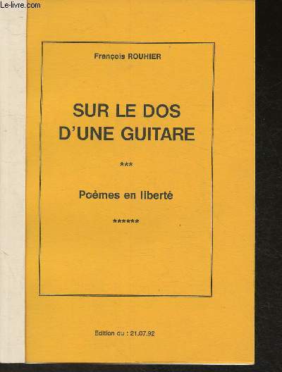 Sur le dos d'une guitare- Pomes en libert -n6/50