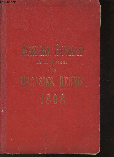 Agenda Buvard pour 1898
