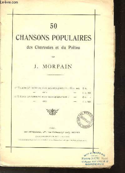 50 chansons populaires des Charents et du Poitou