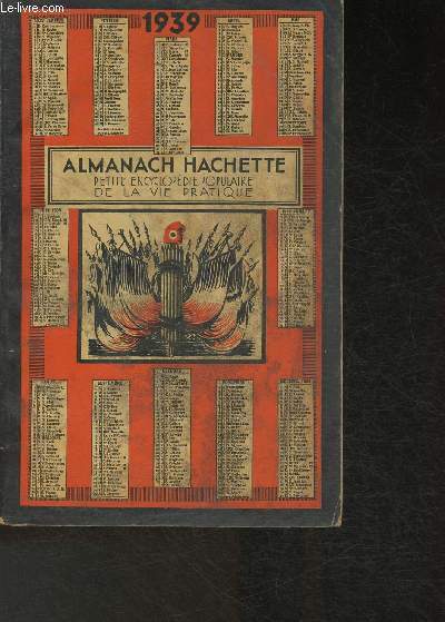 Almanach Hachette, Petite encyclopdie populaire de la vie pratique 1939