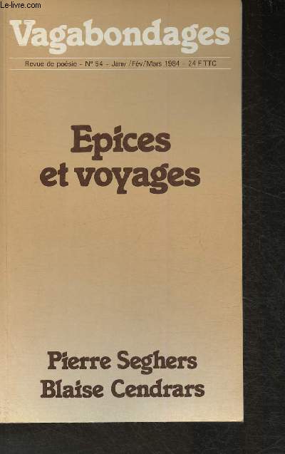 Epices et voyages- Vagabondages n54- Janv. Fvr. Mars 1984