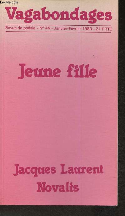 Vagabondages- n45- Janv. fvrier 1983- Jeune fille-