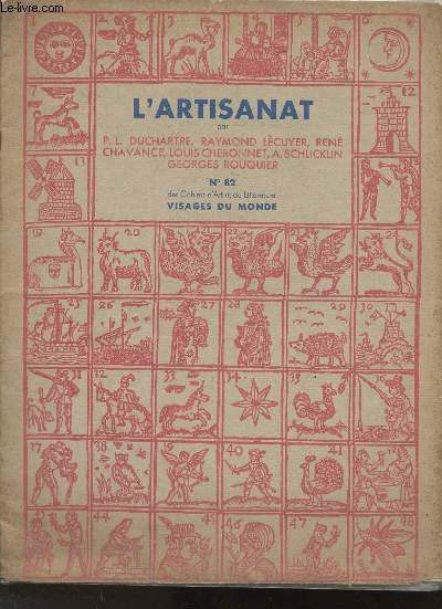 L'artisinat (Collection des Cahiers d'art et de littrature n82- Visages du monde