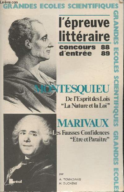 Concours d'entre des grandes coles scientifiques - Montesquieu, Marivaux