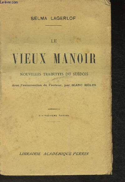 Le vieux manoir- nouvelles (Collection d'auteurs trangers)