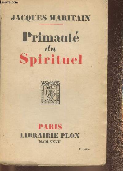 Primaut du Spirituel