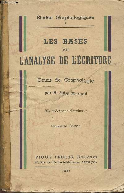 es bases de l'anlyse de l'criture- Cours de graphologie